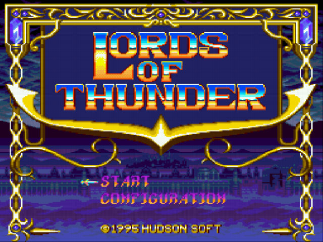 Lords of Thunder Title Screen